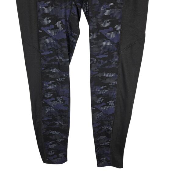 Spanx Booty Boost Leggings Womens 3X NEW Blue Geo Camo Active Compression Long - Picture 5 of 12